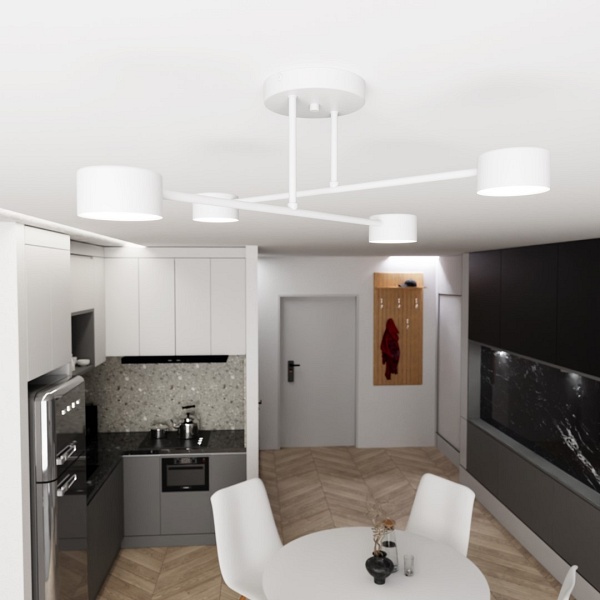 Lampa sufitowa HALO 4 WHITE - Emibig