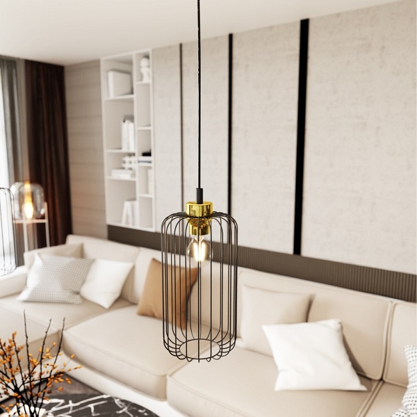 Lampa wisząca VANDER 1 BL GOLD