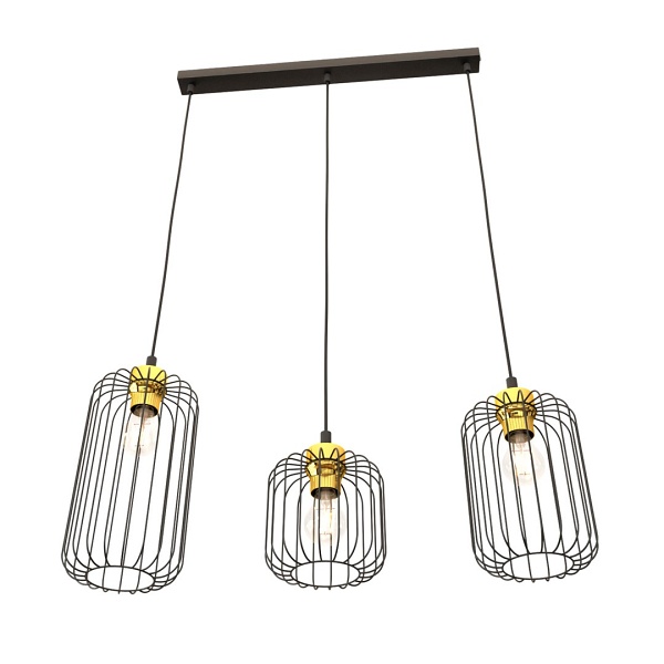 Lampa wisząca VANDER 3 BL GOLD
