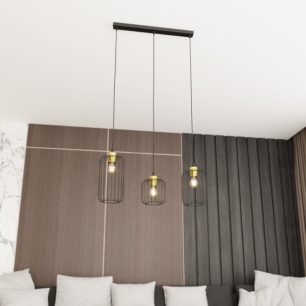 Lampa wisząca VANDER 3 BL GOLD