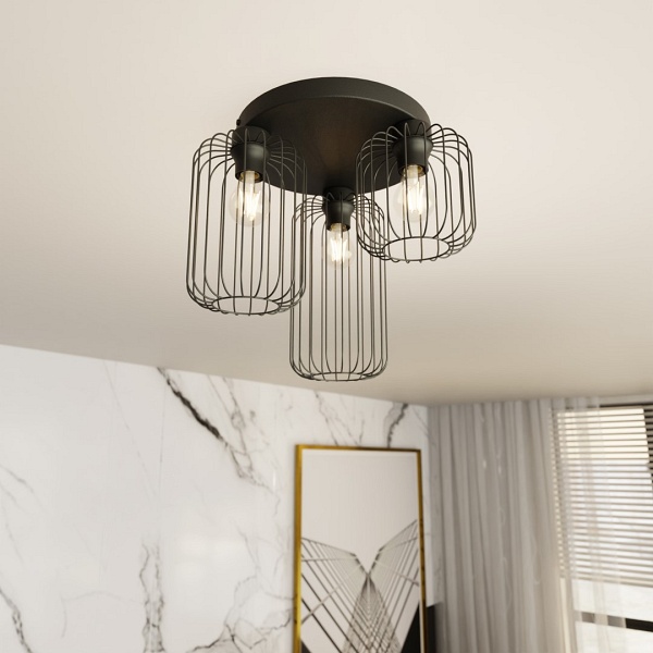 Lampa sufitowa BARN 3PREM BL