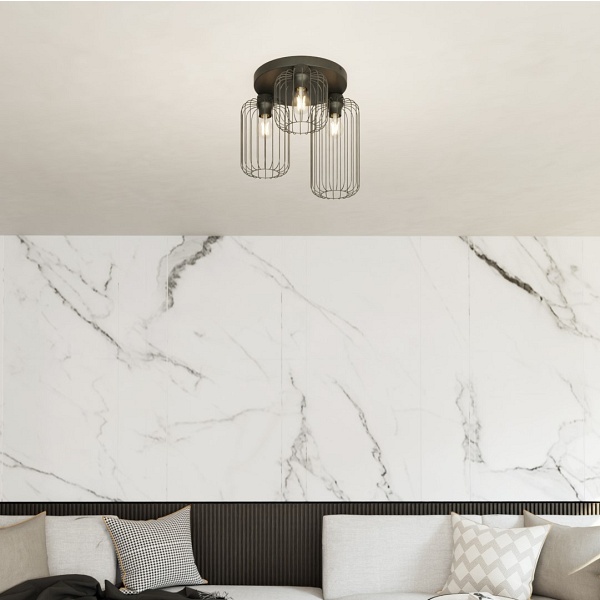 Lampa sufitowa BARN 3PREM BL