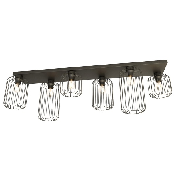 Lampa sufitowa BARN 6 BL