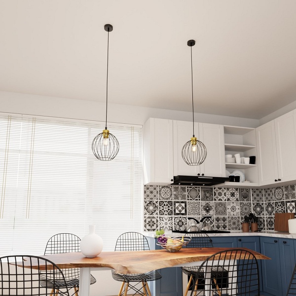 Lampa wisząca NANDO 1 BL GOLD