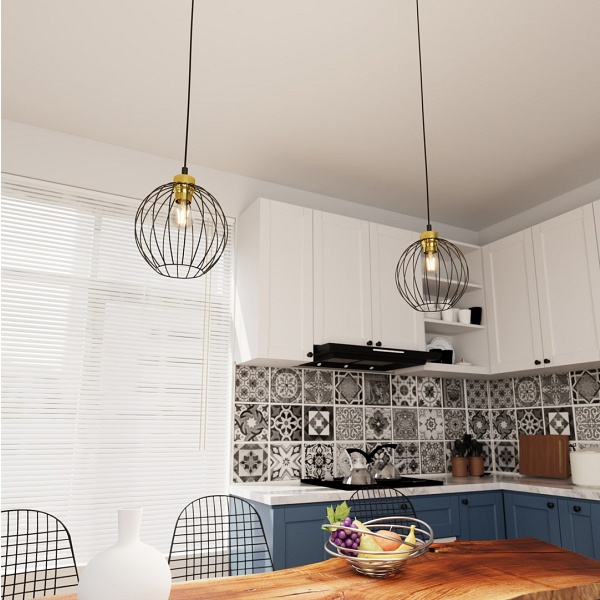 Lampa wisząca NANDO 1 BL GOLD