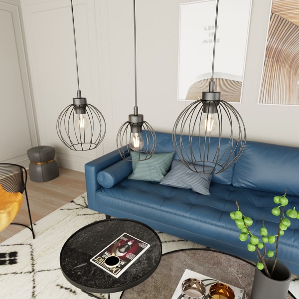 Lampa wisząca NANDO 3 BL