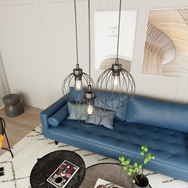 Lampa wisząca NANDO 3PREM BL