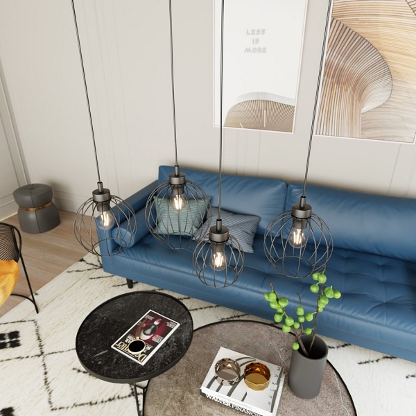 Lampa wisząca NANDO 4 BL