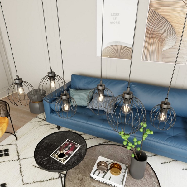 Lampa wisząca NANDO 6 BL