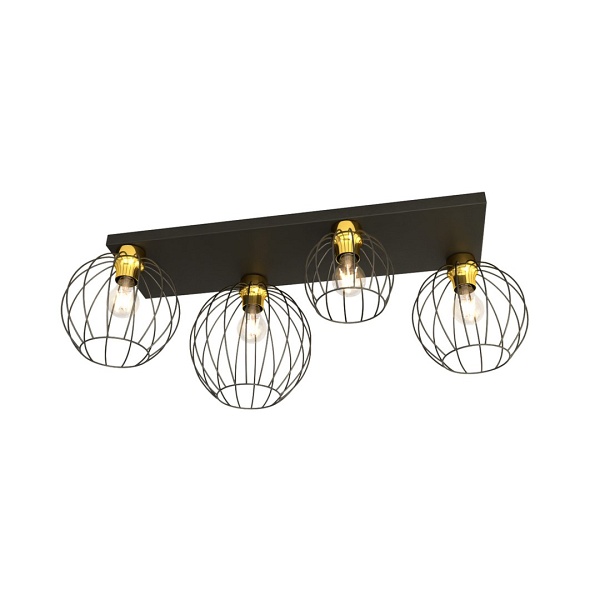 Lampa sufitowa NEST 4 BL GOLD