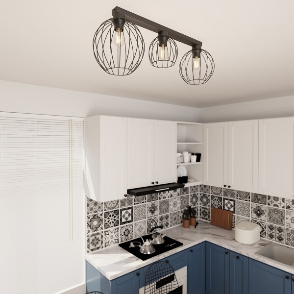 Lampa sufitowa NEST 3 BL