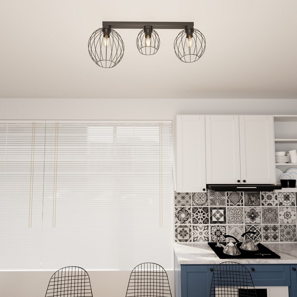 Lampa sufitowa NEST 3 BL