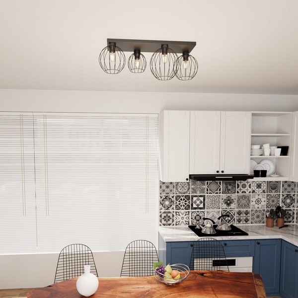 Lampa sufitowa NEST 4 BL