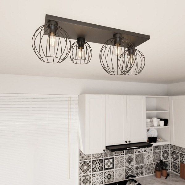 Lampa sufitowa NEST 4 BL