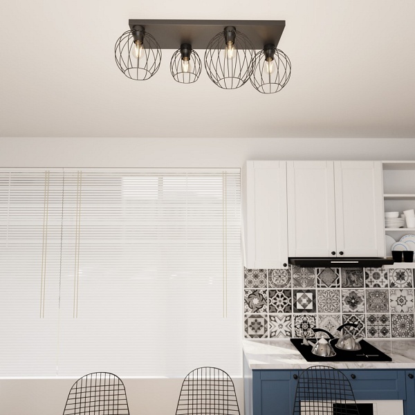 Lampa sufitowa NEST 4 BL