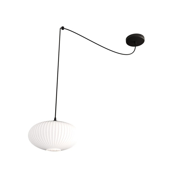 Lampa wisząca ORIGO 1 BL OPAL