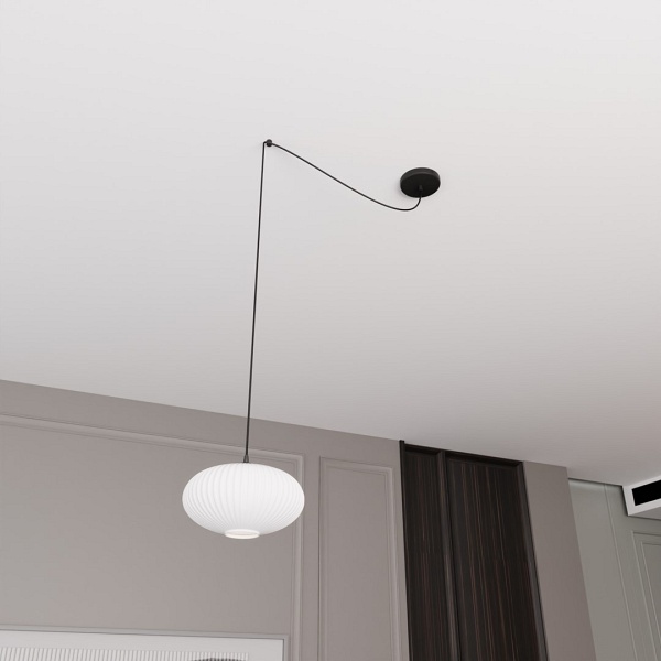 Lampa wisząca ORIGO 1 BL OPAL