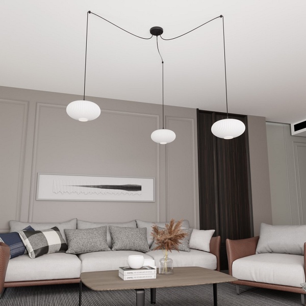 Lampa wisząca ORIGO 3 BL OPAL - Emibig