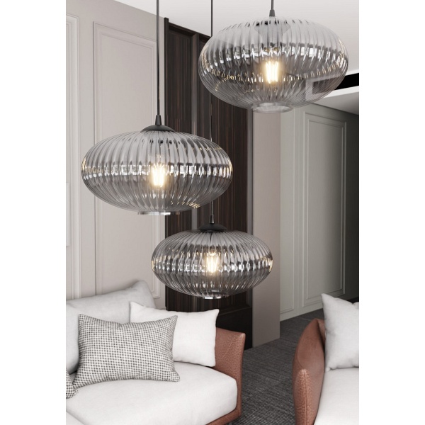 Lampa wisząca COCO 3 BL PREM GRAFIT - Emibig