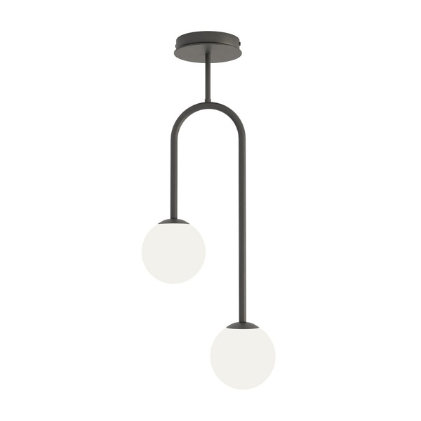 Lampa sufitowa ATRIA 2 BL OPAL