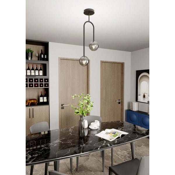 Lampa sufitowa ATRIA 2 BL GRAFIT