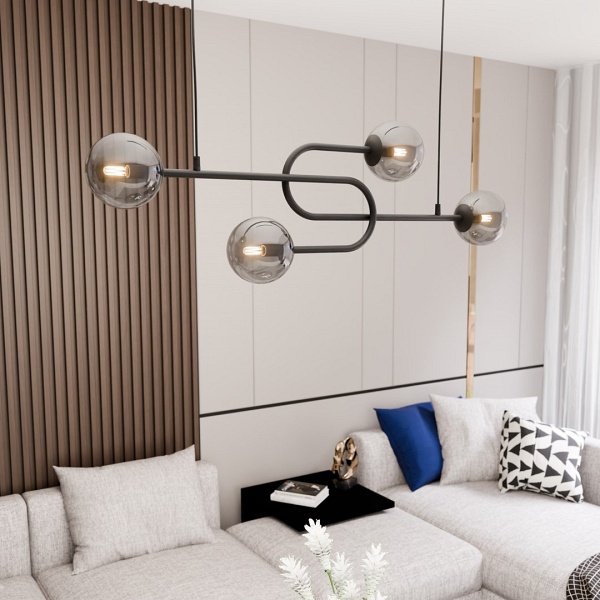 Lampa sufitowa ATRIA 4 BL GRAFIT