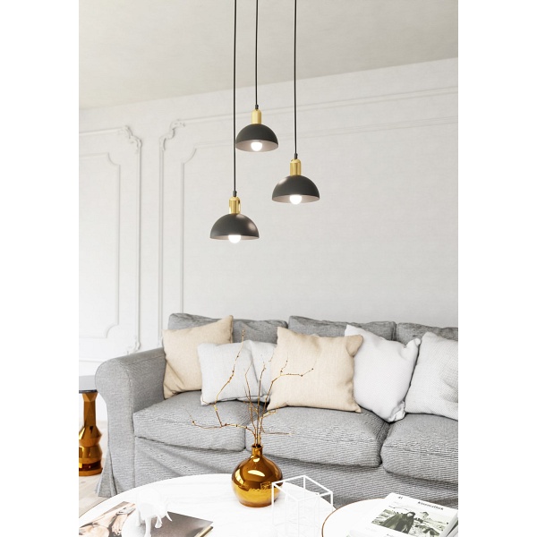 Lampa wisząca MOTO 3 PREM BL