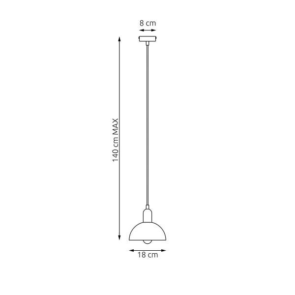 Lampa wisząca MOTO 1 WH