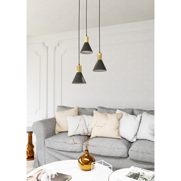 Lampa wisząca ROSA 3 PREM BL