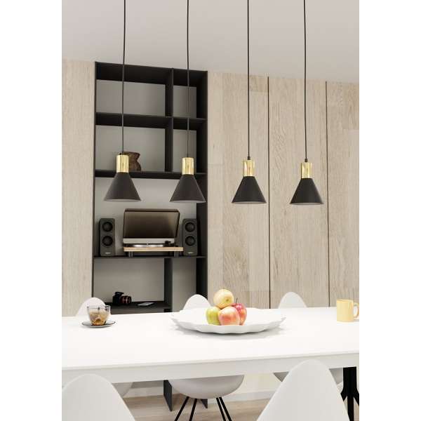 Lampa wisząca ROSA 4 BL