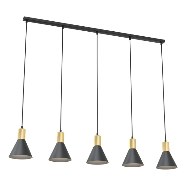 Lampa wisząca ROSA 5 BL