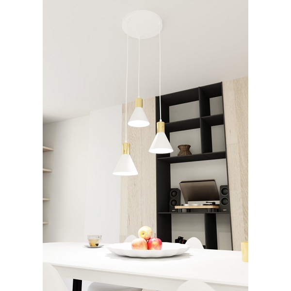 Lampa wisząca ROSA 3 PREM WH - Emibig