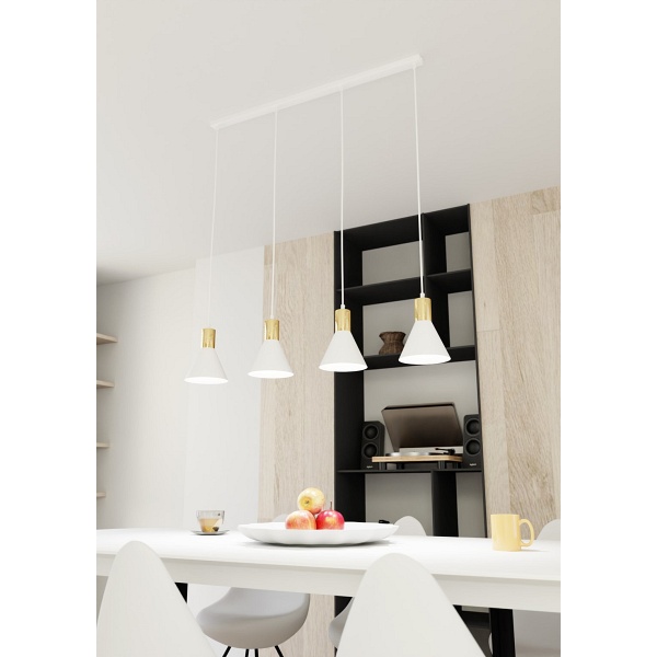 Lampa wisząca ROSA 4 WH - Emibig