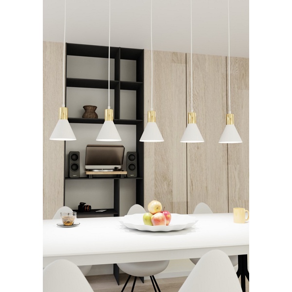 Lampa wisząca ROSA 5 WH