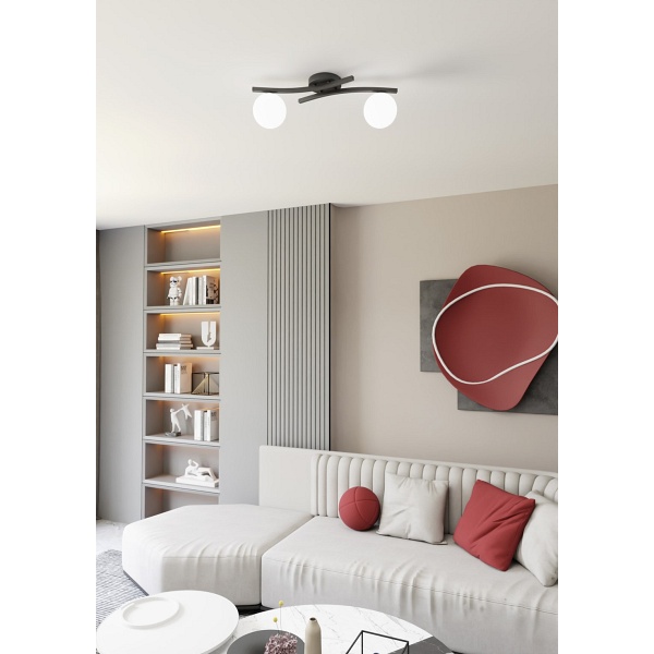 Lampa sufitowa OPUS 2 BL OPAL