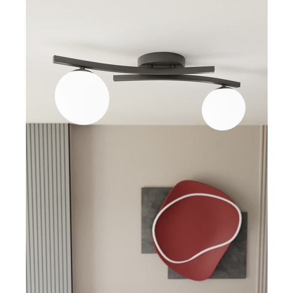 Lampa sufitowa OPUS 2 BL OPAL