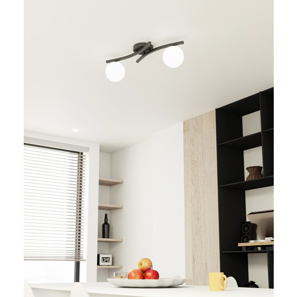 Lampa sufitowa OPUS 2 BL OPAL