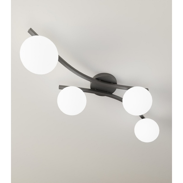 Lampa sufitowa OPUS 4 BL OPAL