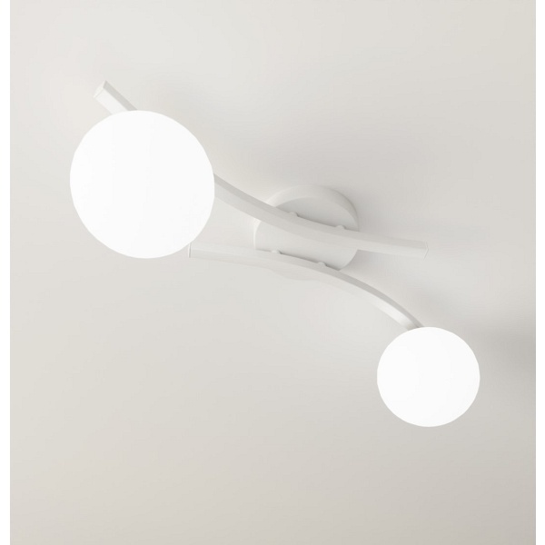 Lampa sufitowa OPUS 2 WH OPAL