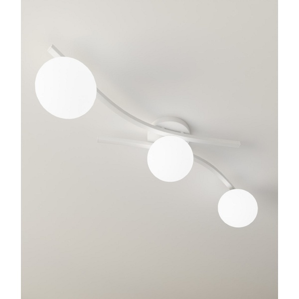 Lampa sufitowa OPUS 3 WH OPAL - Emibig