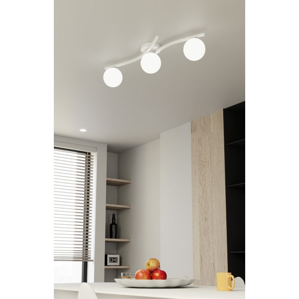 Lampa sufitowa OPUS 3 WH OPAL - Emibig