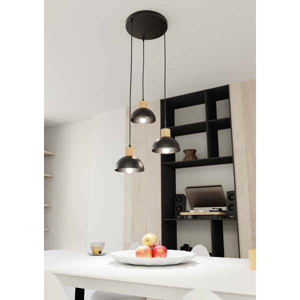 Lampa wisząca SECO 3 PREM BL - Emibig