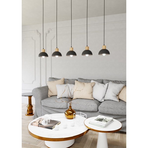 Lampa wisząca SECO 5 BL