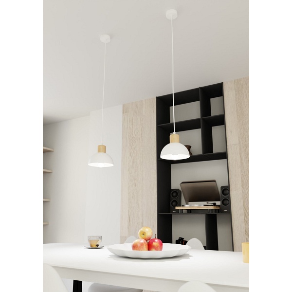 Lampa wisząca SECO 1 WH - Emibig