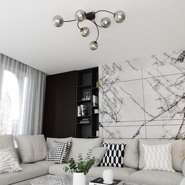 Lampa sufitowa VIBRA 6 BL GRAFIT