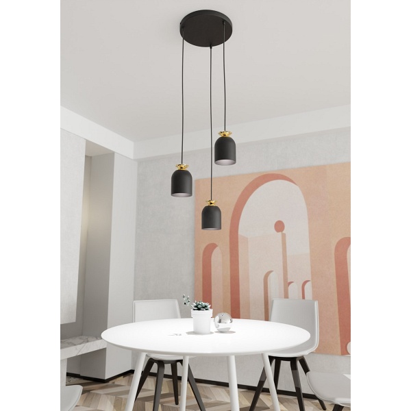 Lampa wisząca TARGET 3 PREM BL - Emibig