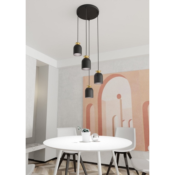 Lampa wisząca TARGET 4 PREM BL - Emibig