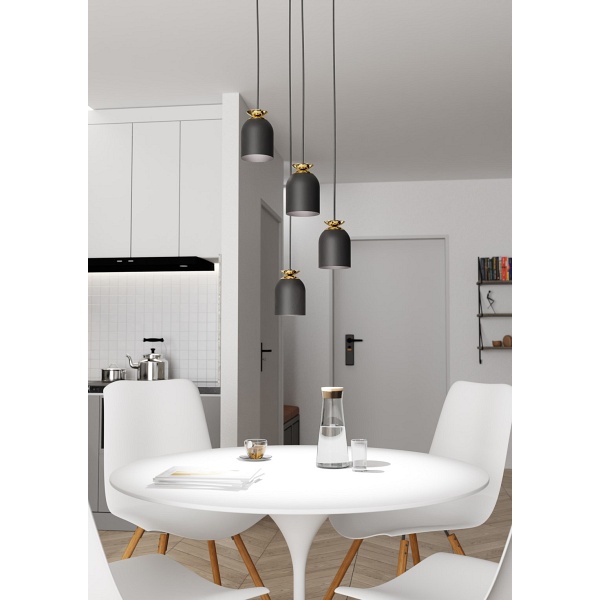 Lampa wisząca TARGET 4 PREM BL