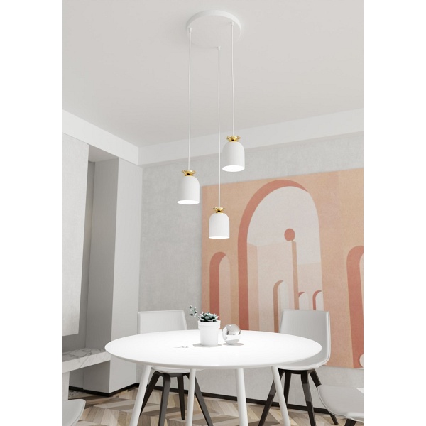 Lampa wisząca TARGET 3 PREM WH - Emibig