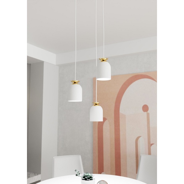 Lampa wisząca TARGET 3 PREM WH